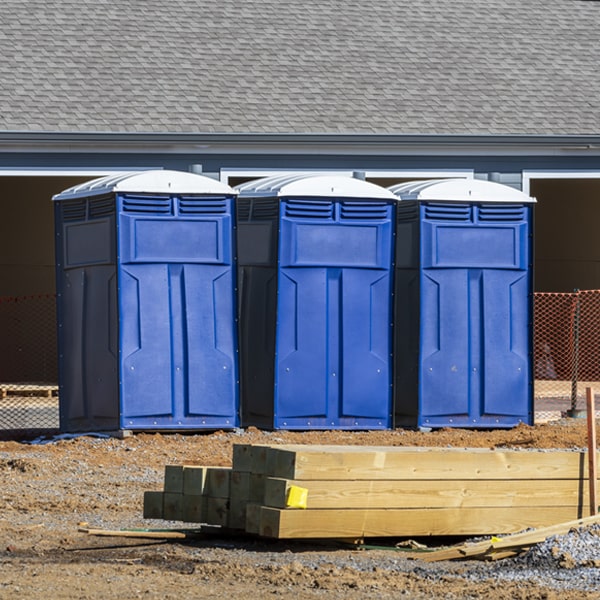 are there any restrictions on where i can place the porta potties during my rental period in Hazel SD